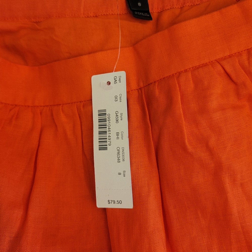 J. Crew Orange Skirt